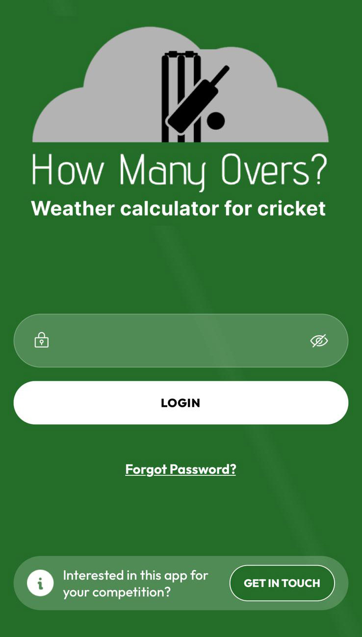 How Many Overs? on a phone