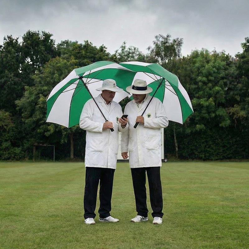 Cricket officials at work